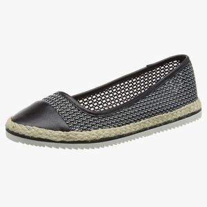 ALDO Black and White Women's Espadrille ballet Flats 8.5